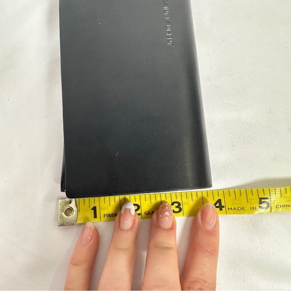 Saint Laurent Black Leather Magnetic Sunglasses / Eyeglasses Case